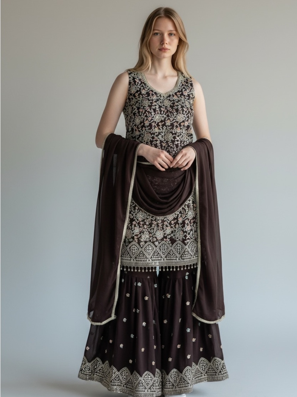 Brand New Indian Suit Ladies Designer Sharara Punjabi Suit